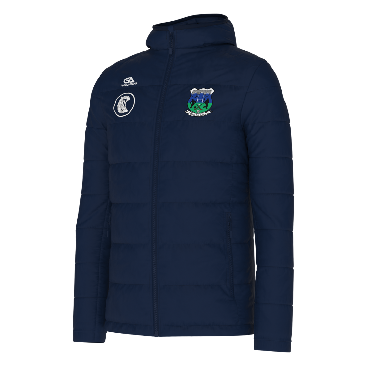 Ballina Camogie Hooded Padded Navy Jacket