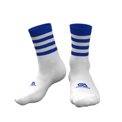 Kids GAA Midi Socks Royal White Hoops