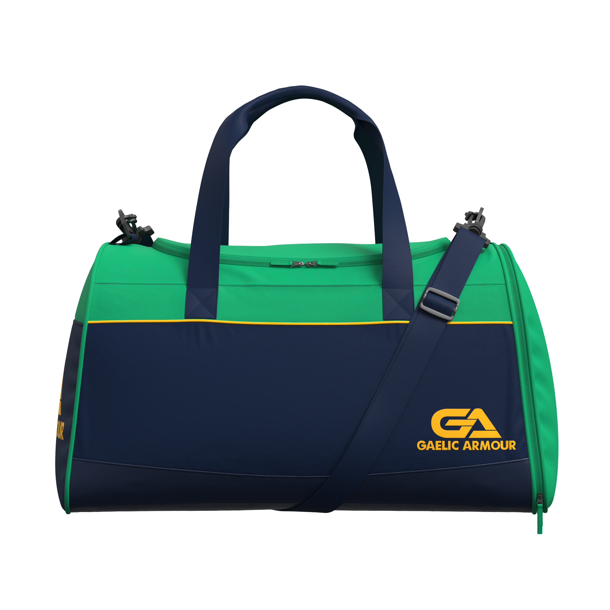 GAA Team Kit Bag Navy Green Amber