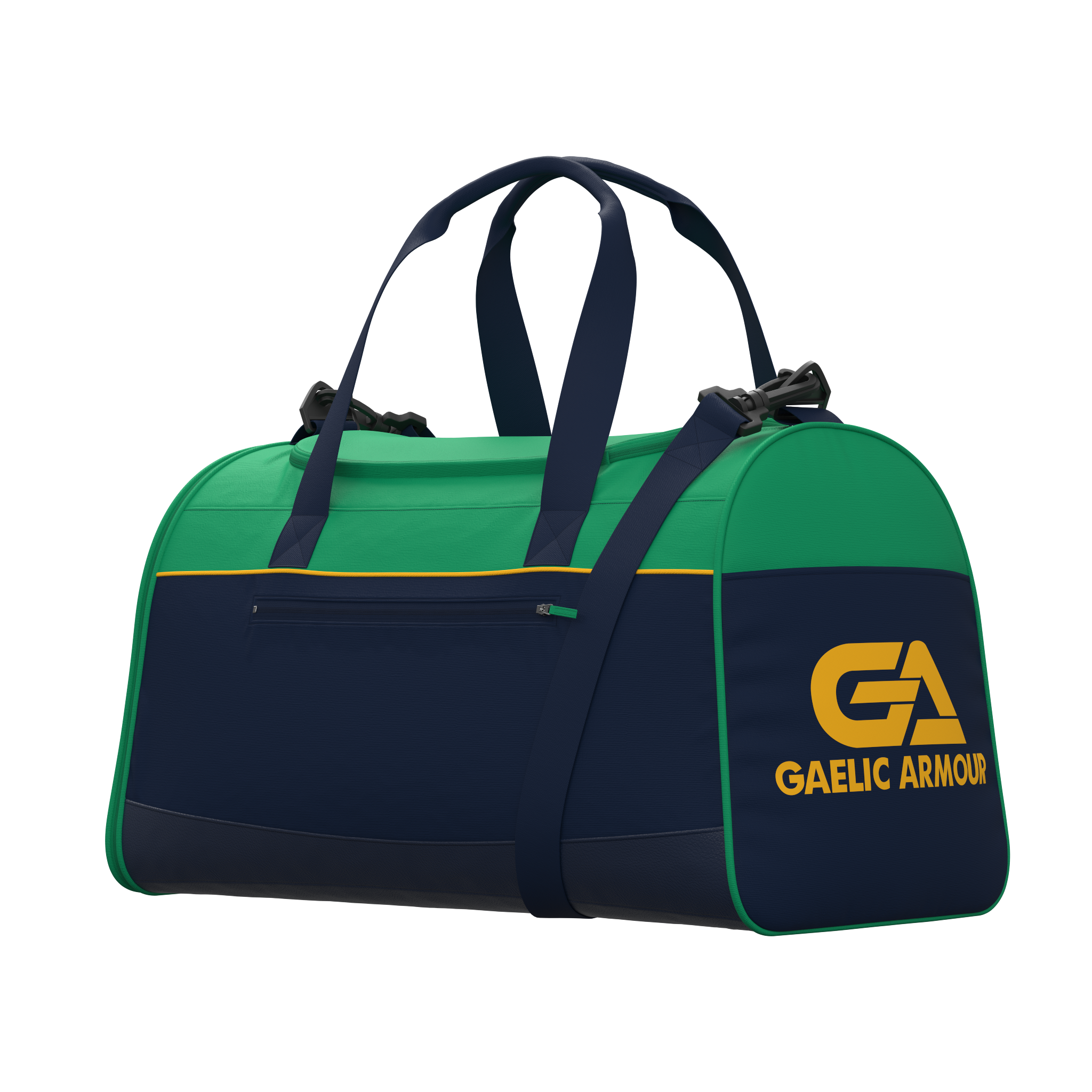 GAA Team Kit Bag Navy Green Amber