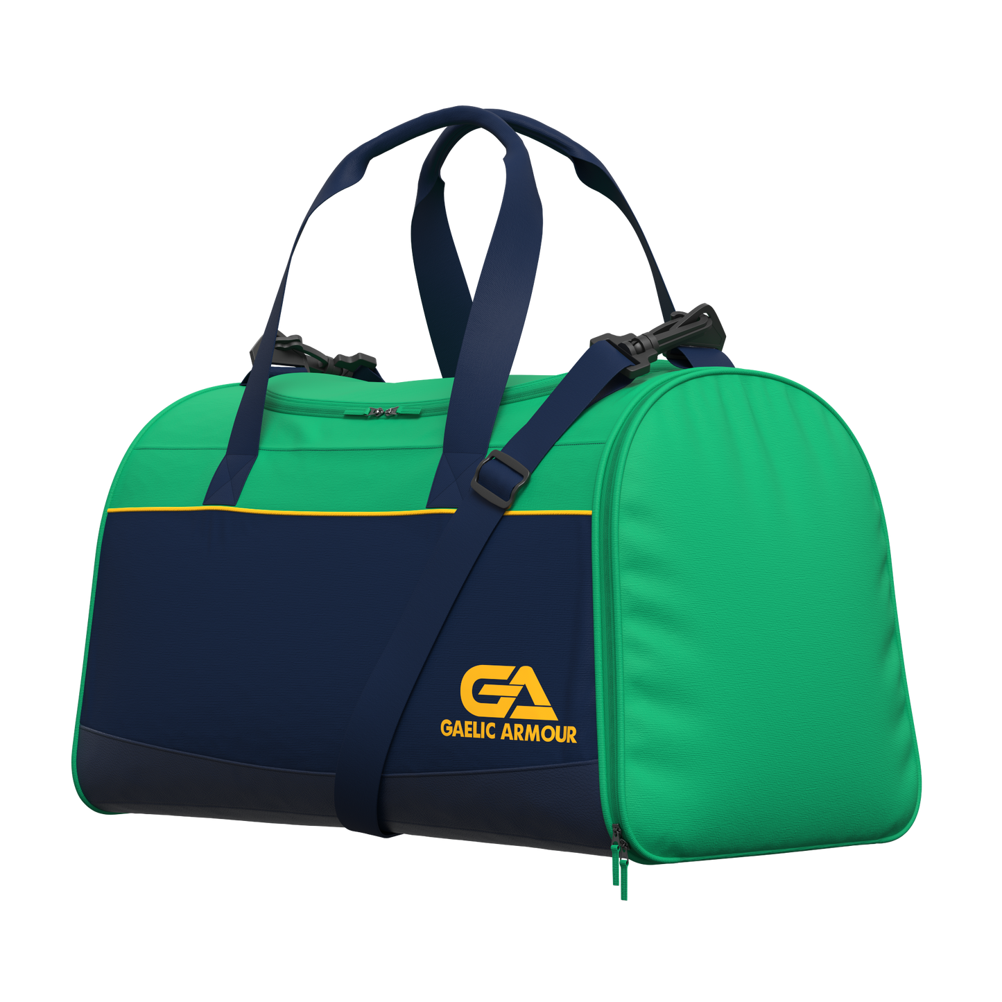 GAA Team Kit Bag Navy Green Amber