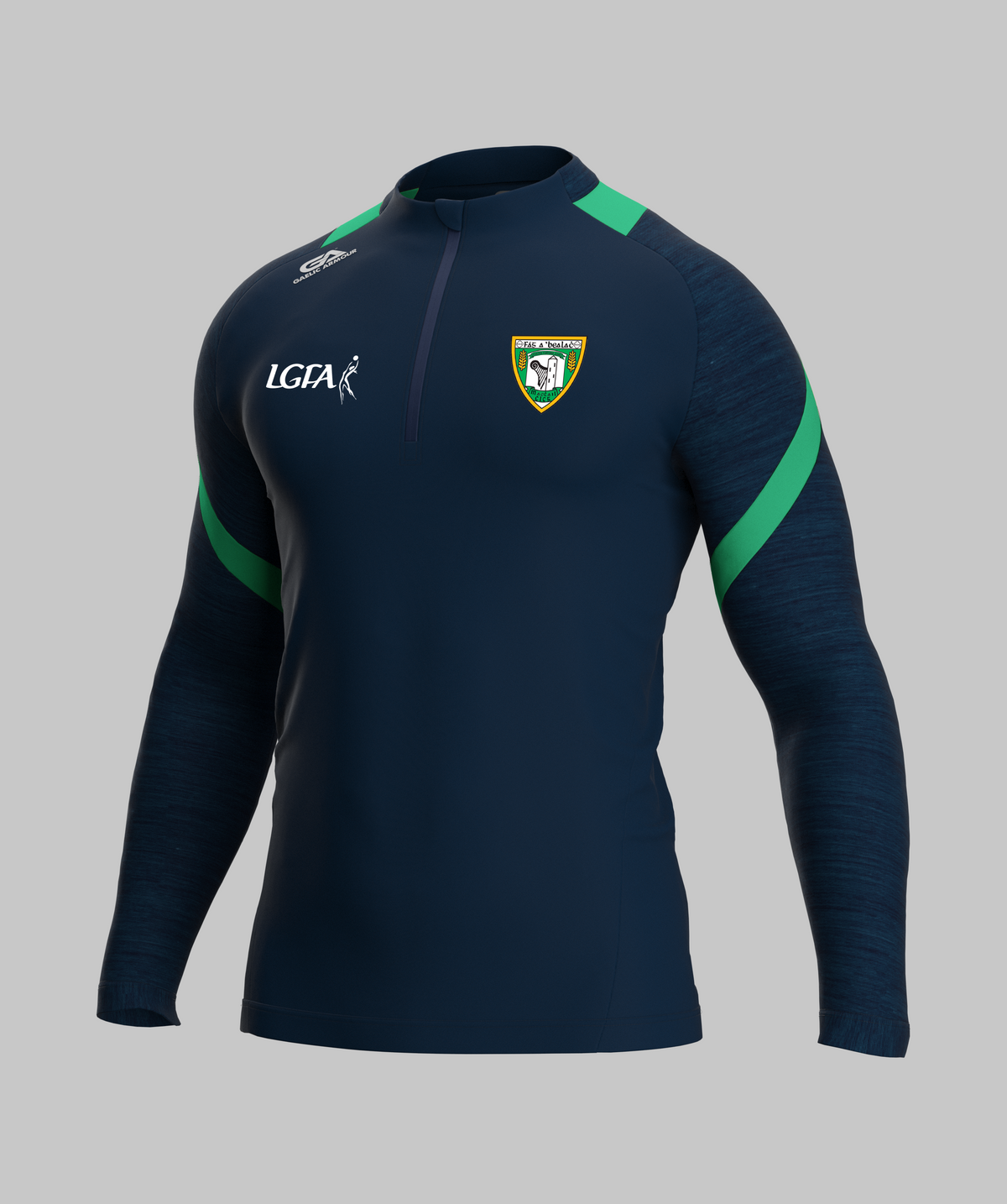 Mohill LGFA 1/4 Zip Navy Marl Green