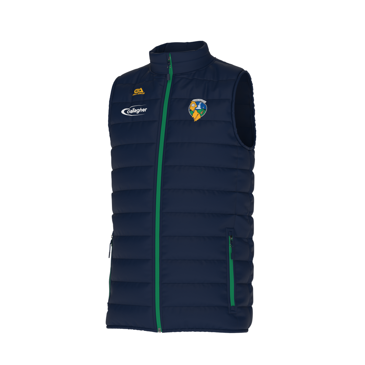 Leitrim GAA Navy Green Gilet