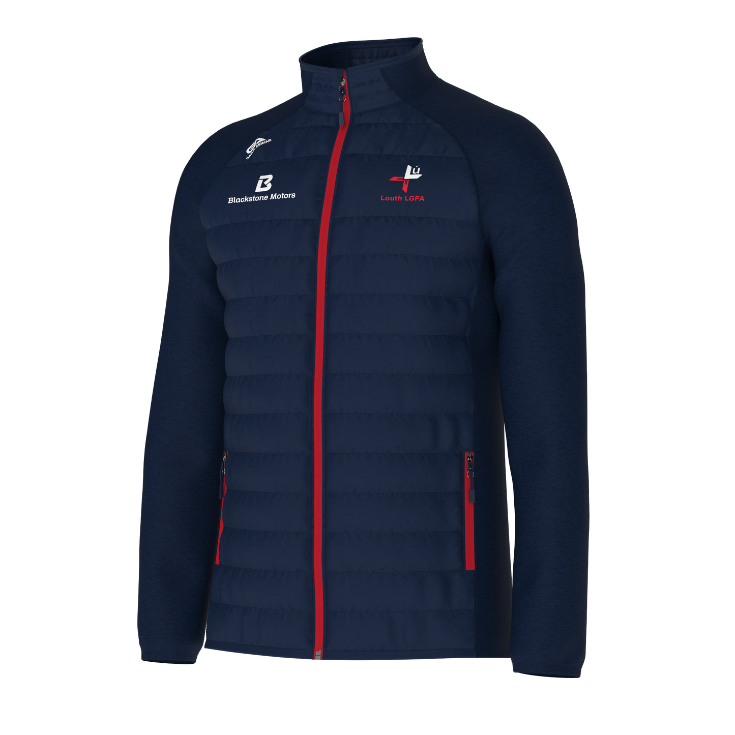 Kids Louth LGFA Navy Red Core Hybrid Jacket