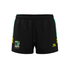 Millstreet Camogie Playing Shorts Black Green Yellow 2401