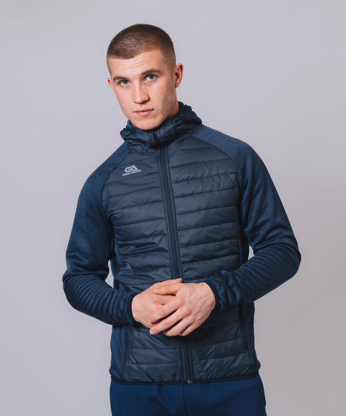 Kids Core Navy Hooded Hybrid