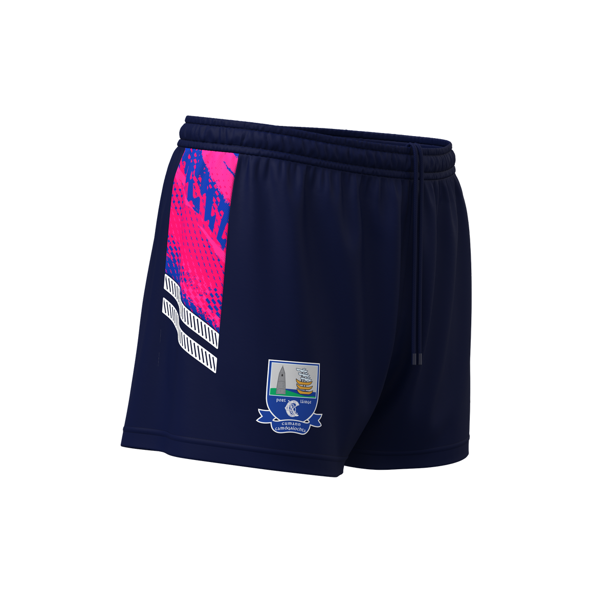 Waterford Camogie Shorts Navy Royal Pink