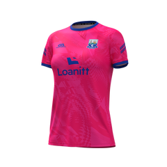 Waterford Camogie Custom Training Jersey Ladies Fit Pink