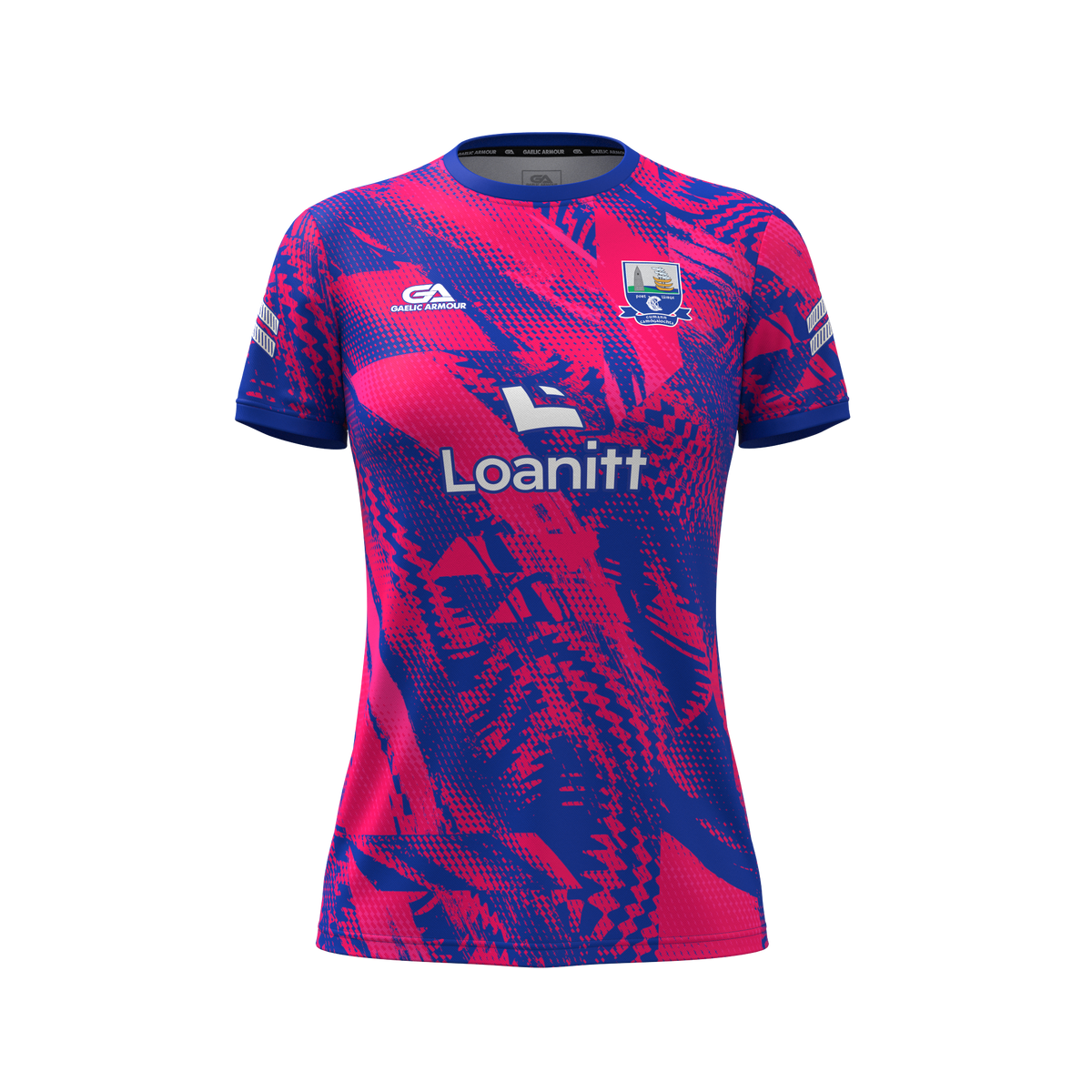 Kids Waterford Camogie Custom Training Jersey Royal Pink