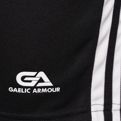 GAA Official Match Shorts Black White