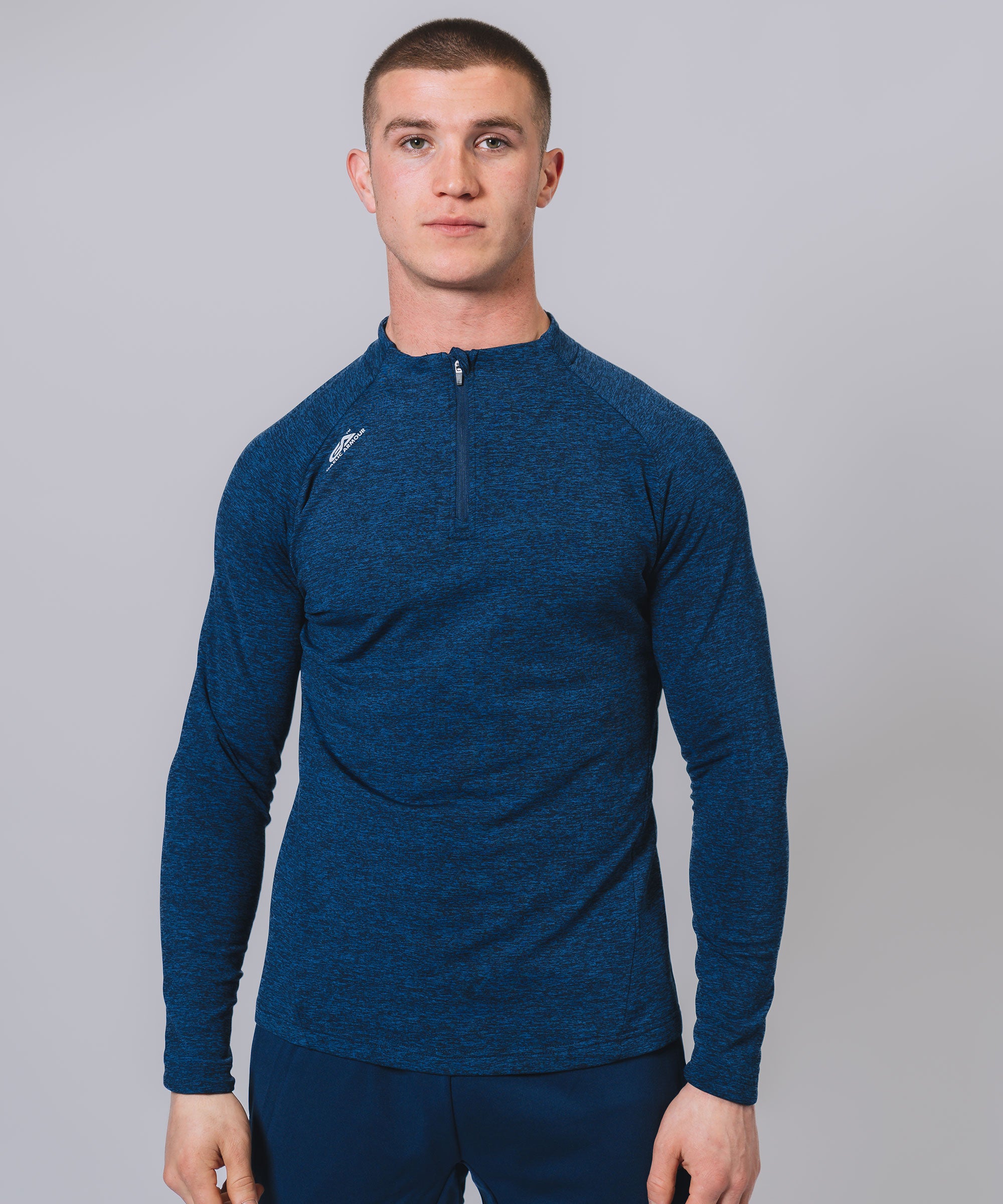 Core 1/4 Zip Navy Marl