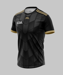 Kids GAA Training Jersey 2204 Black Gold