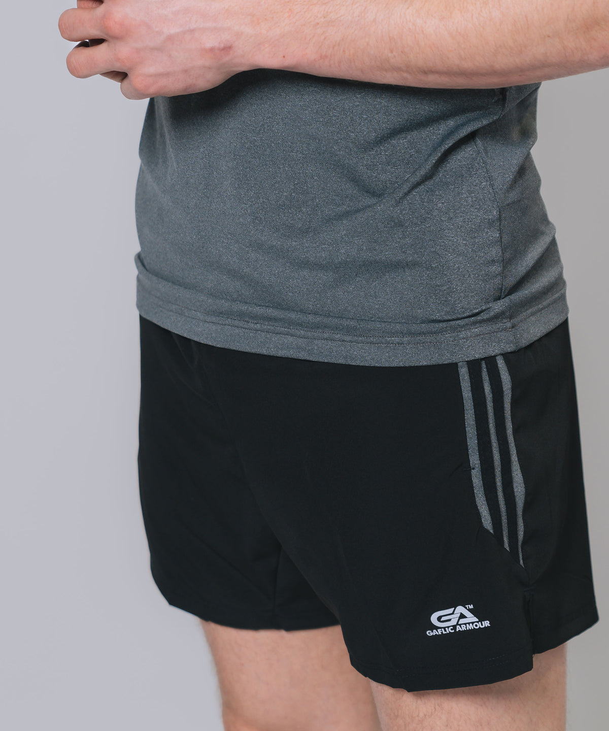 Flex Black Marl Lesiure Short