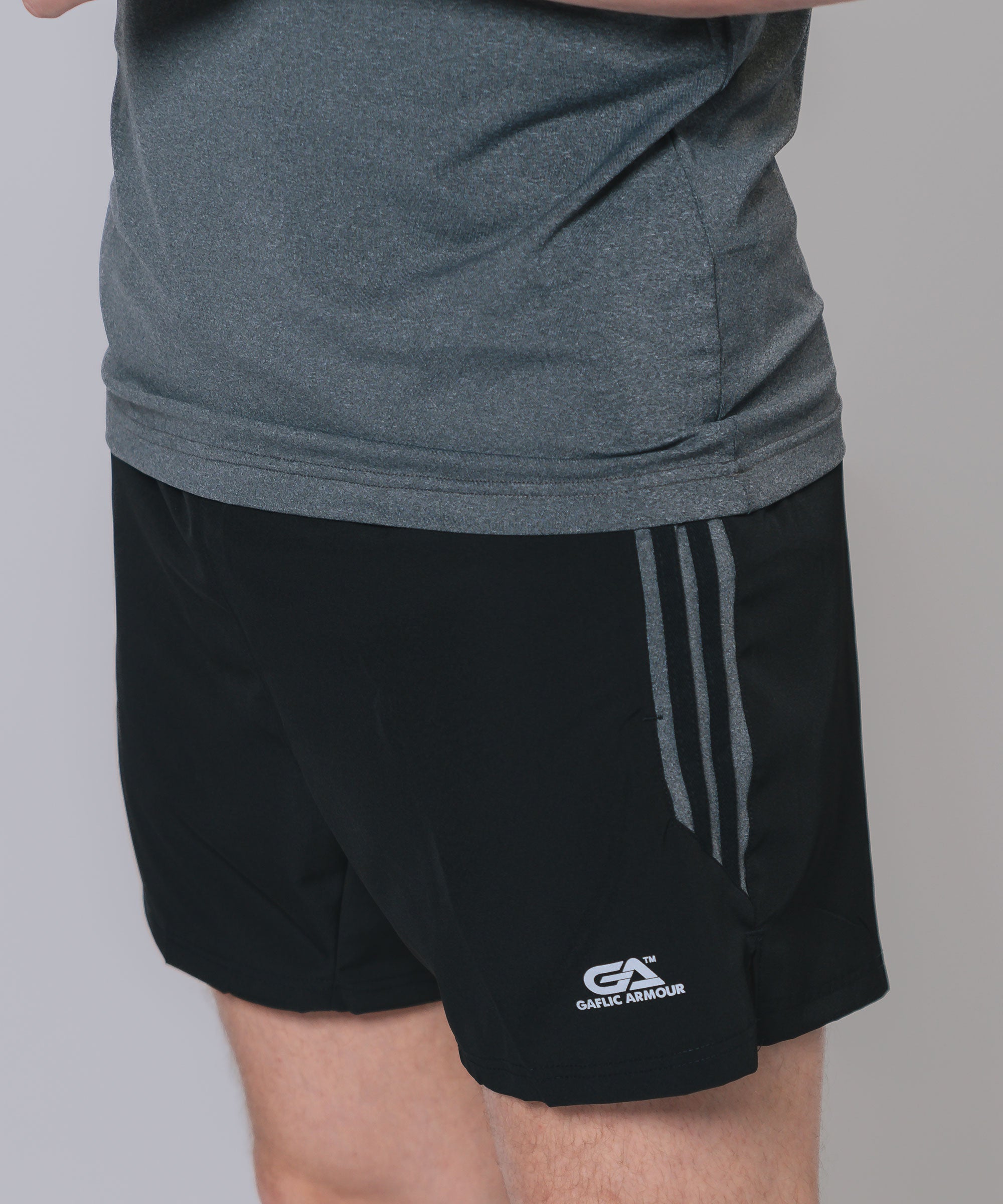 Flex Black Marl Lesiure Short