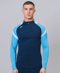 Culainn 1/4 Zip Navy Sky White