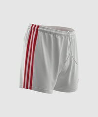 GAA Official Match Shorts White Red