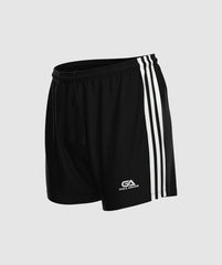 GAA Official Match Shorts Black White