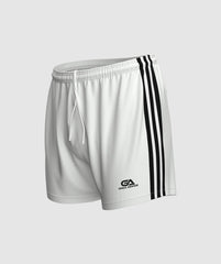 GAA Official Match Shorts White Black