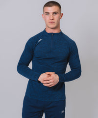 Core 1/4 Zip Navy Marl