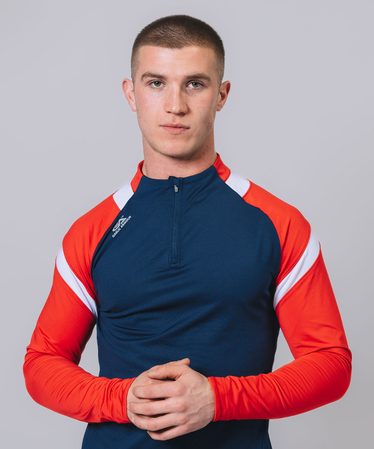 Culainn 1/4 Zip Navy Red White