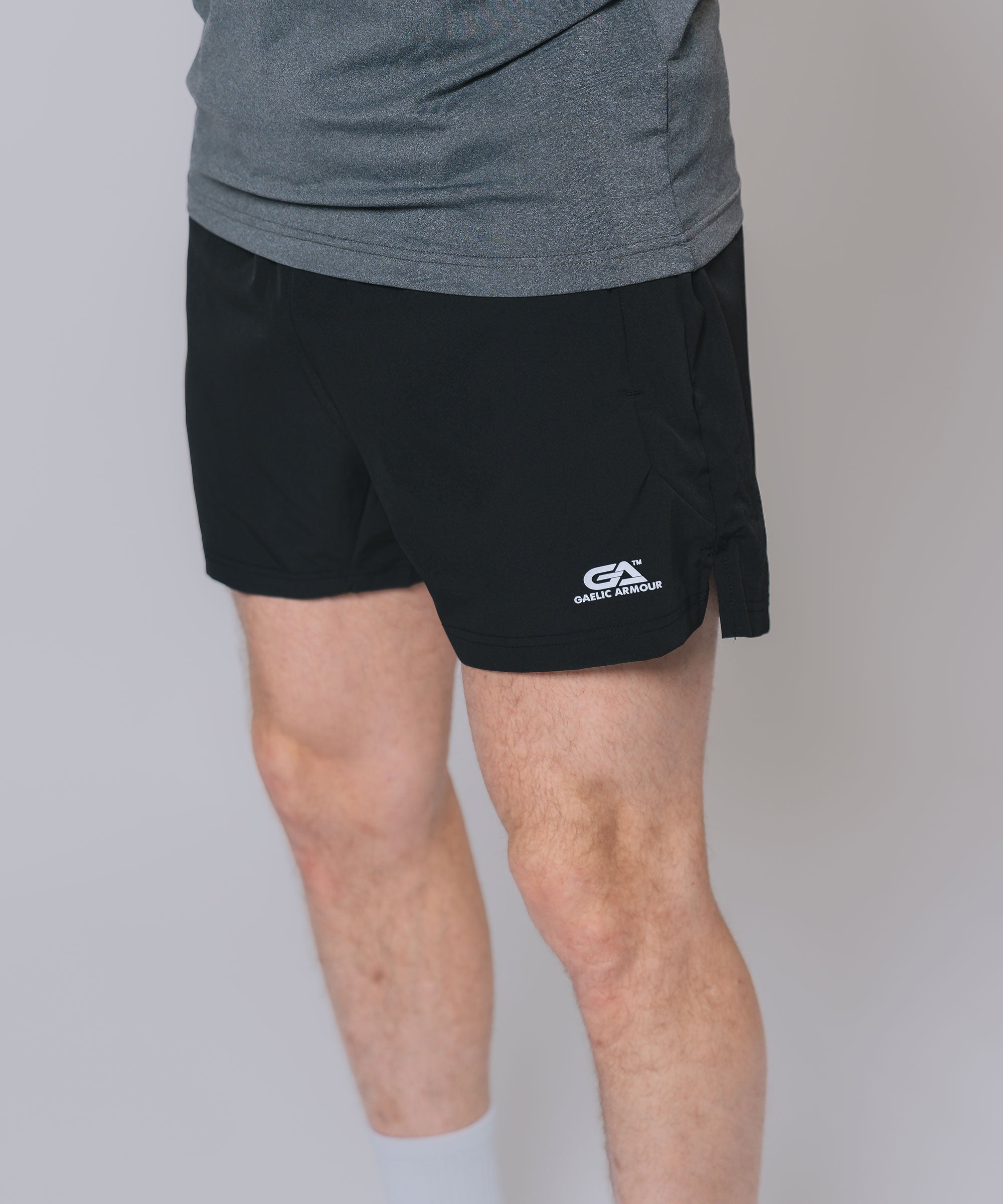 Flex Black Marl Leisure Short