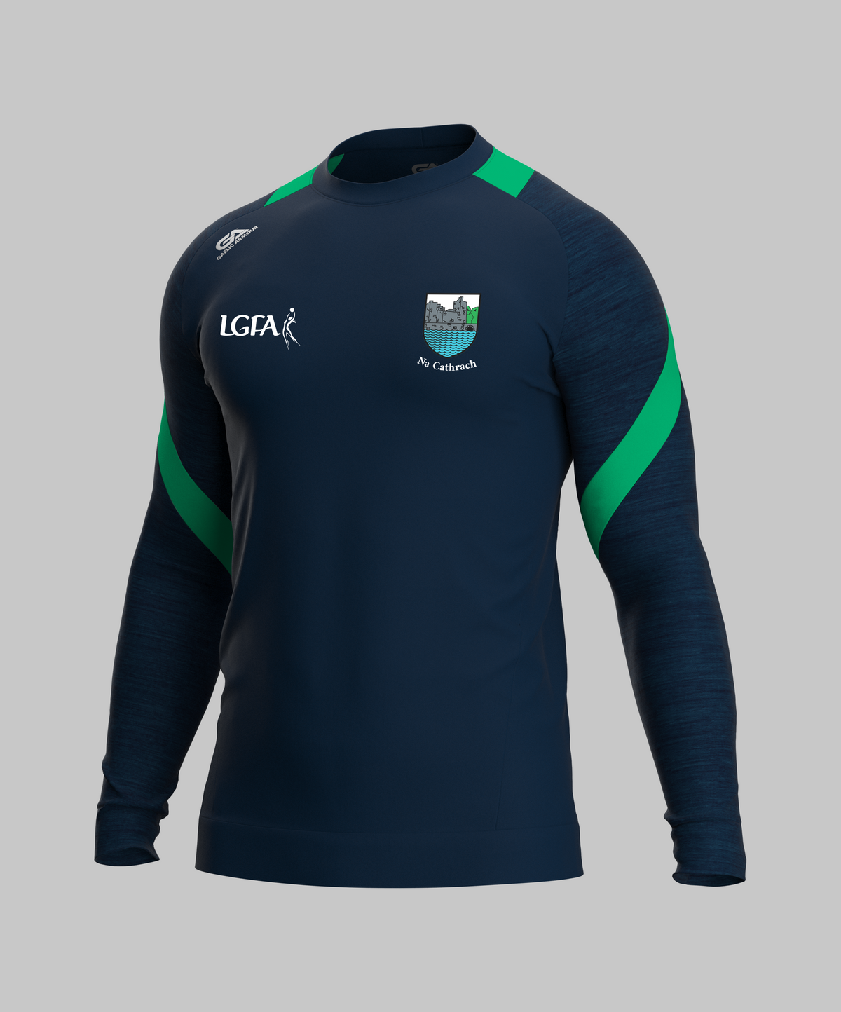 Cahir LGFA Performance Sweat Navy Marl Green