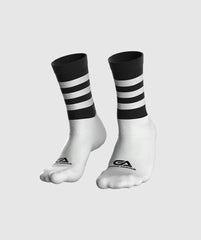 Kids GAA Midi Socks Black White Hoops