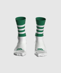 GAA Midi Socks Green White Hoops